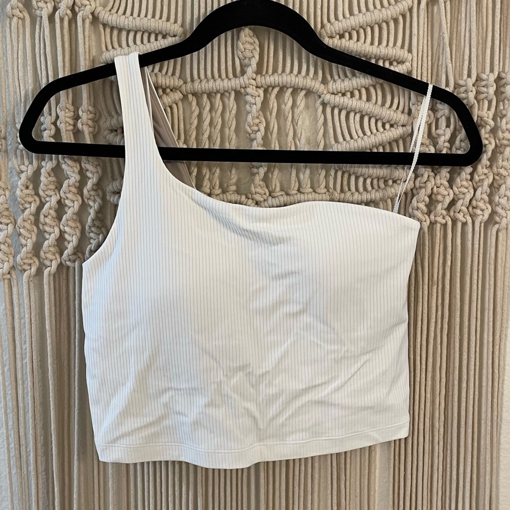 Lululemon ribbed nulu asymmetrical yoga tank